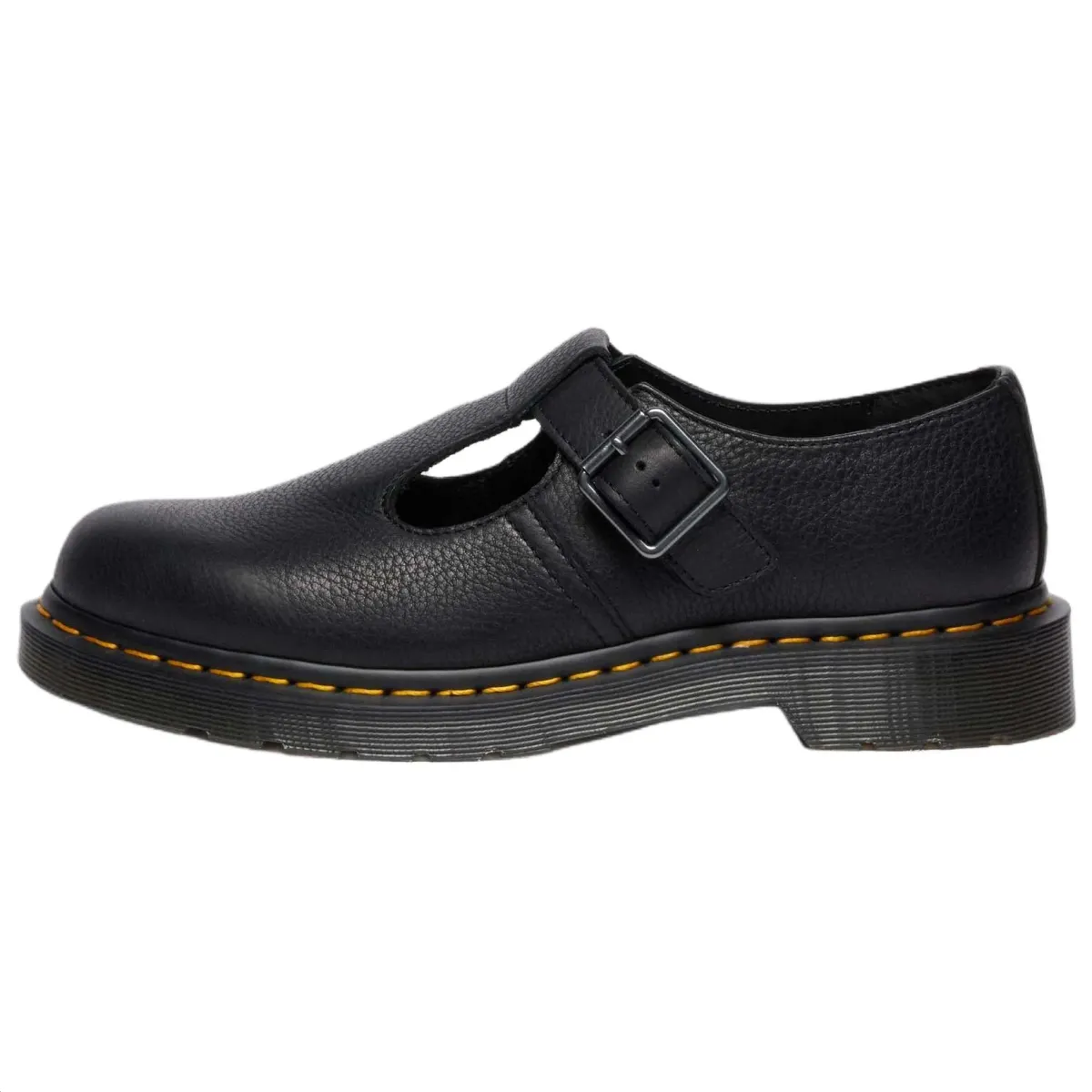 Dr.Martens Polley Cow Leather Abrasion Resistant Low top Casual Shoes Unisex Black