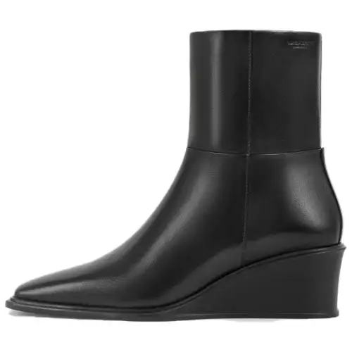 VAGABOND SHOEMAKERS Leather Ankle Boots 5CM Women's Black