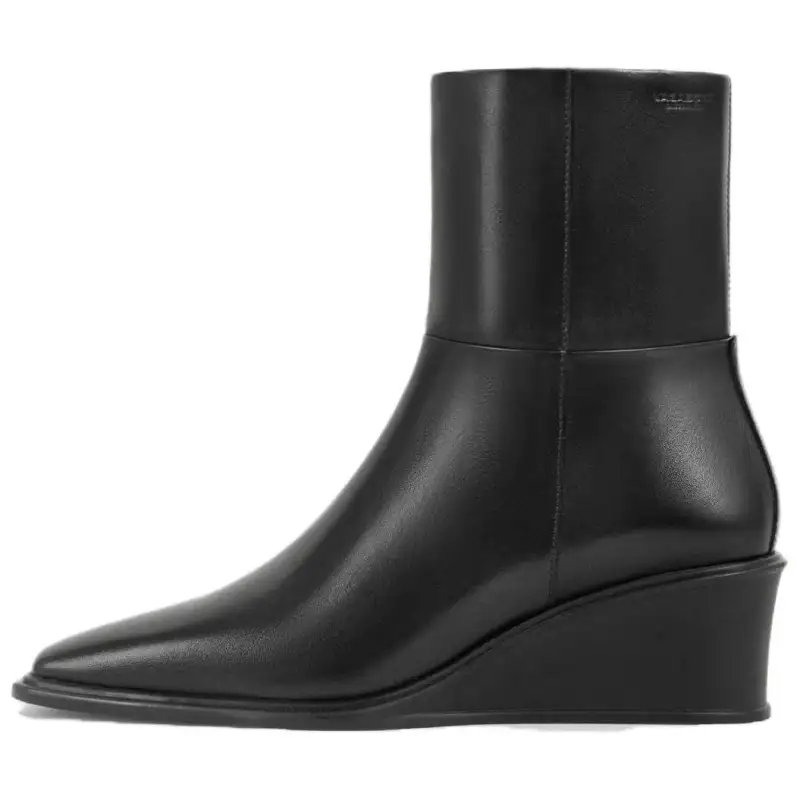 VAGABOND SHOEMAKERS Leather Ankle Boots 5CM Women's Black