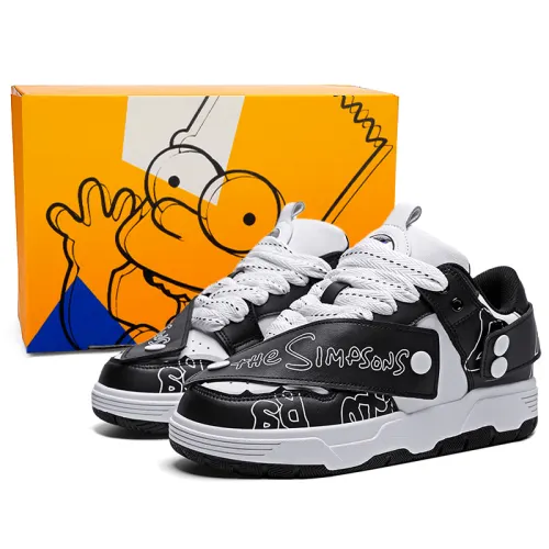 The Simpsons Slip Resistant, Abrasion Resistant, Breathable High top Skateboard Shoes Unisex