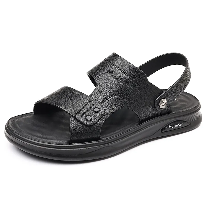 Leather high quality non-slip comfortable classic deodorant, universal fashionable beach sandals, cowhide, simple and elegant design