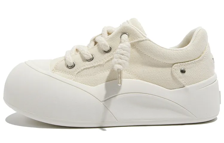 TUOPIN Pai Shoes Dopamine Dressing Colorway Low top Skateboard Shoes, Canvas Shoes, Puffy Shoes Women's