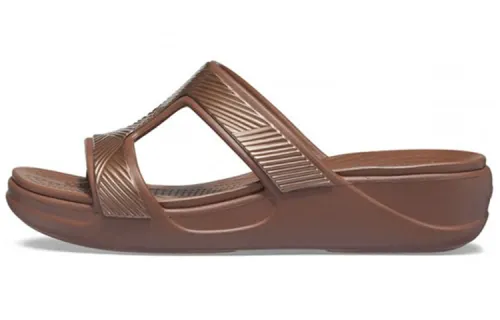 Crocs Monterey Slide Slippers Women's Brown