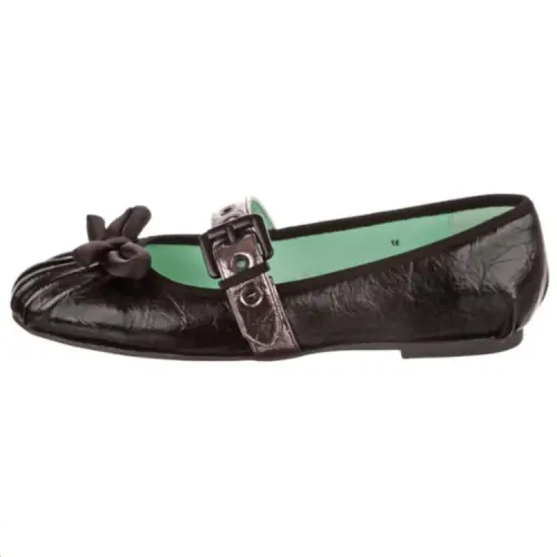 IRREGULAR CHOICE Pu Fashion Trend Flat Mary Jane Shoes Women's Black