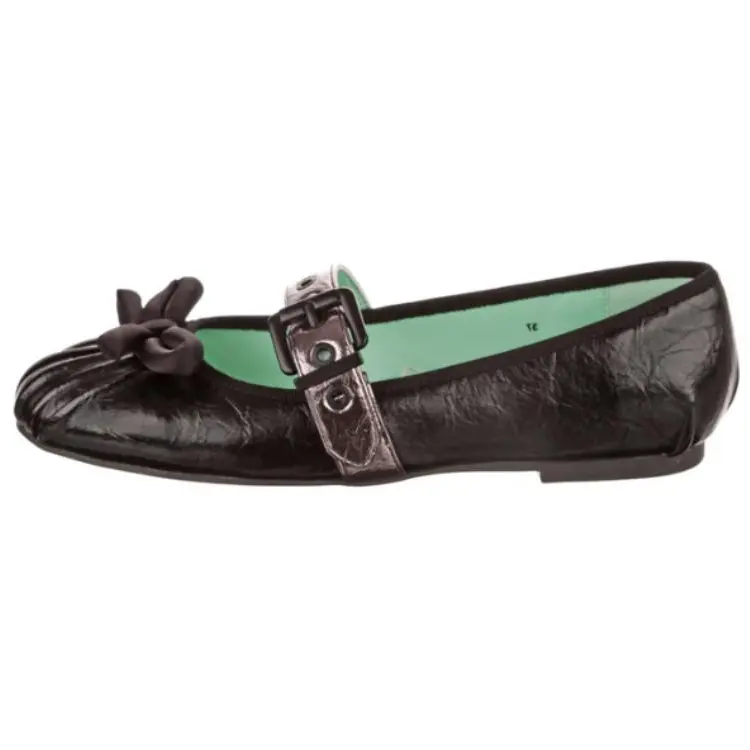 IRREGULAR CHOICE Pu Fashion Trend Flat Mary Jane Shoes Women's Black