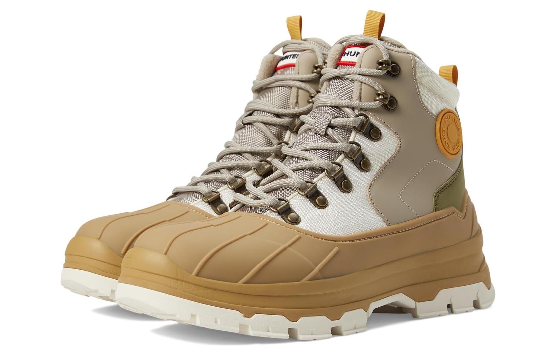 HUNTER Cushioning Slip Resistant Cushioning Slip Resistant High top Mountaineering Shoes Women’s White Gray Green