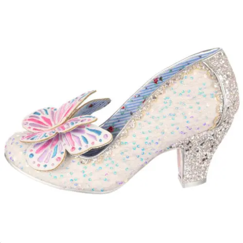IRREGULAR CHOICE Pu Slim Heel High Heels 7.2cm Women's Pink White