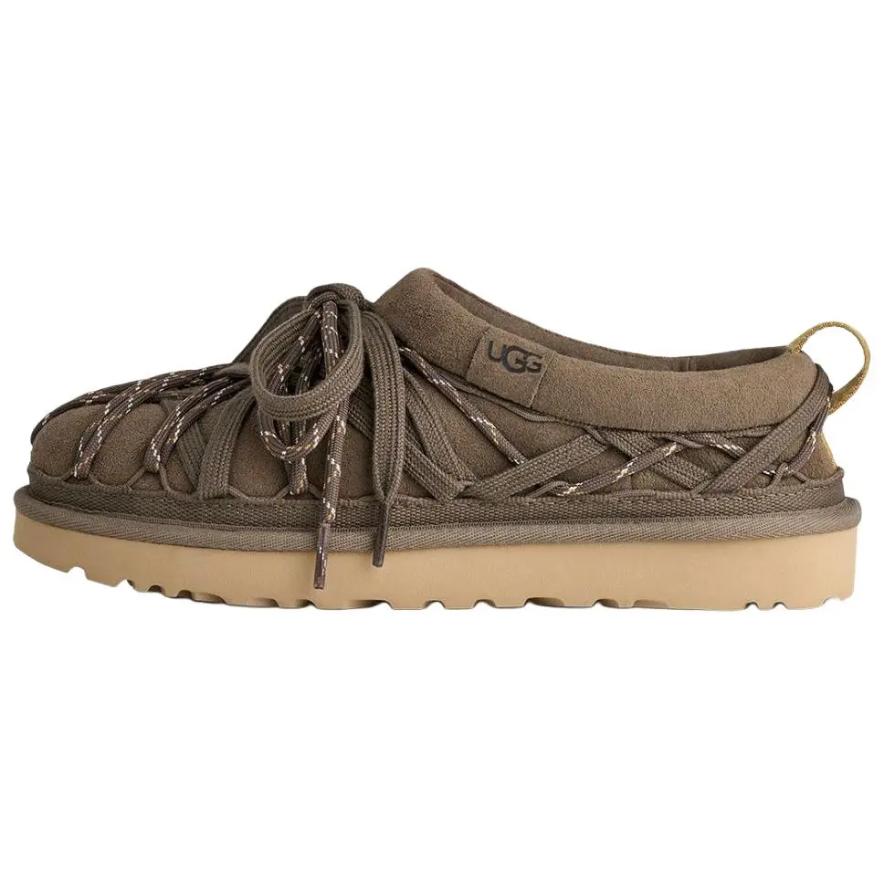 UGG Slipper Evolution Cow Split Leather Thermal Snow Boots Women's Brown