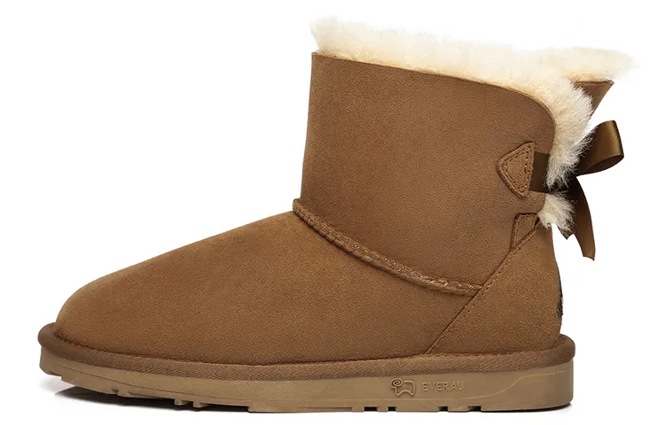 EVERAU Snow Boots Women's Chestnut