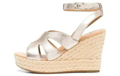 UGG Careena Leather Stylish Sandal Women's Gold