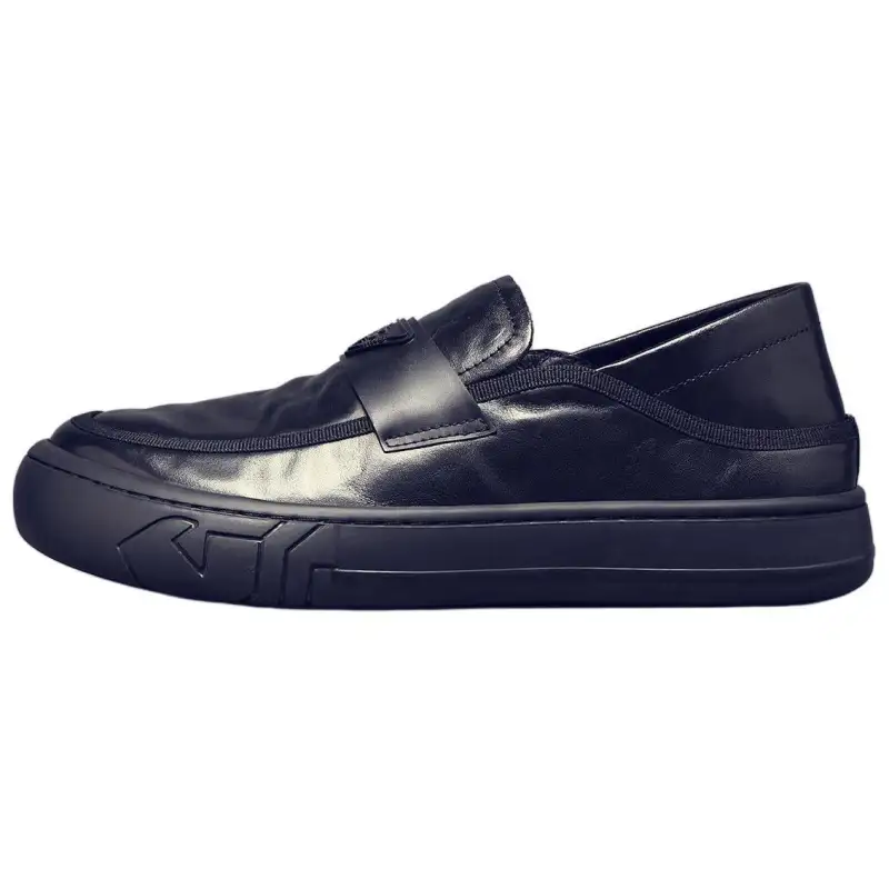 JANE HARLOW Leather Casual Shoes Men's Black