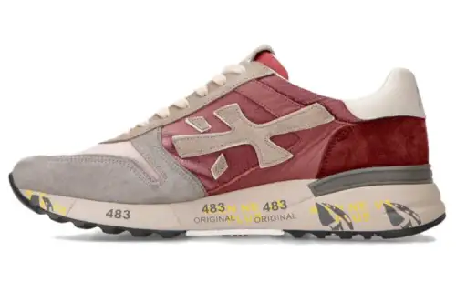 PREMIATA Leather Low top Casual Shoes Men's Red