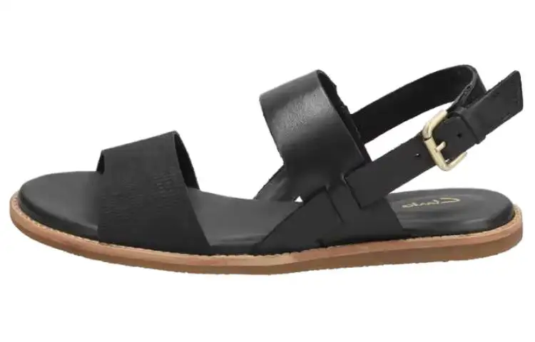 Clarks One Strap Sandals Women's Black