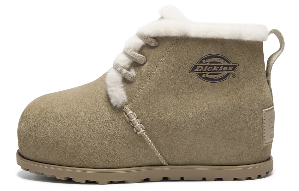 Dickies Thermal Fashion Trend Short Snow Boots Women's Apricot