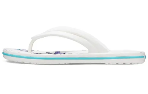 Crocs Crocband Flowers Flip Flops White Women's
