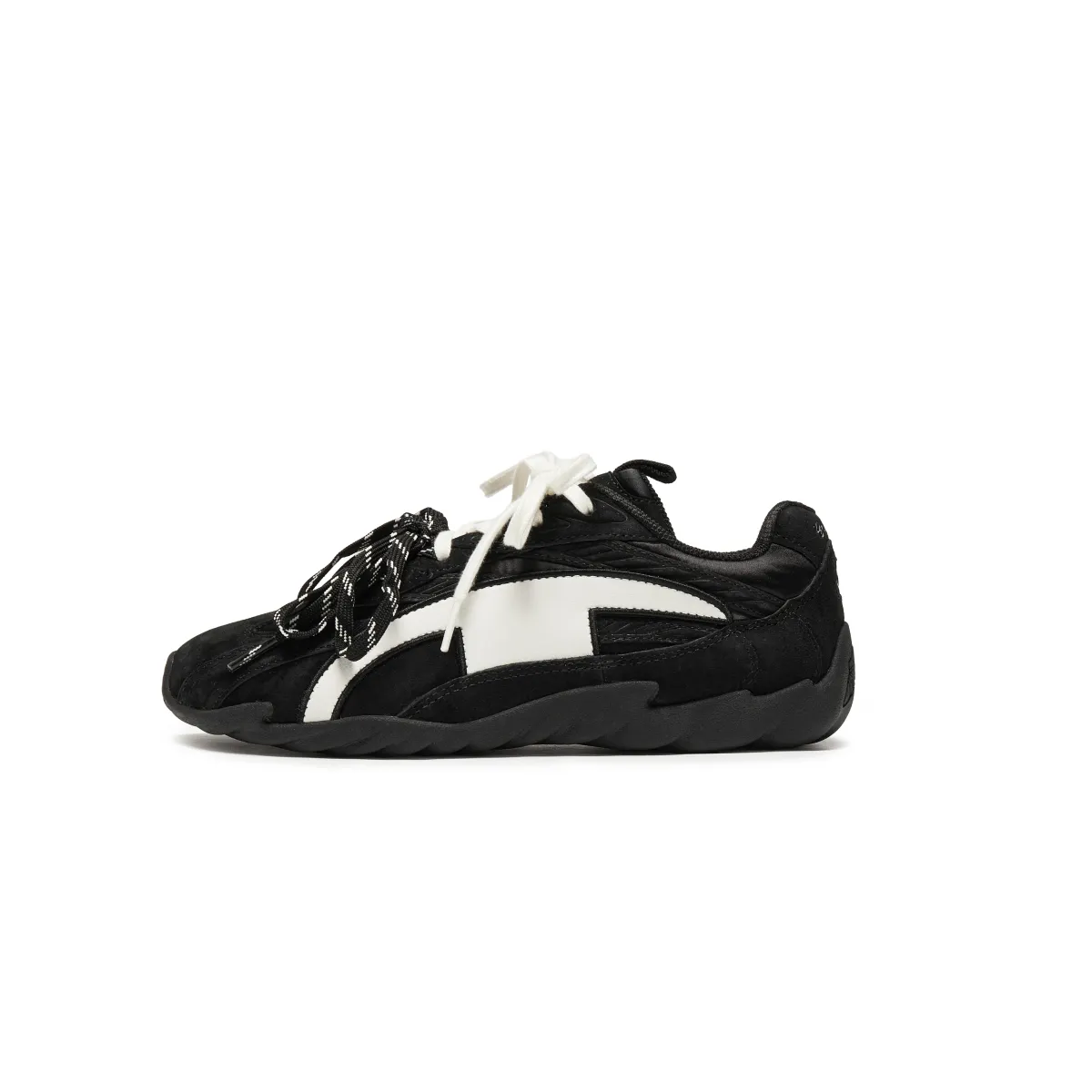 Champion Feather Like Thin Sole Shoes Textile, Synthetic Leather Low top Skateboard Shoes Women's Black/Milk White
