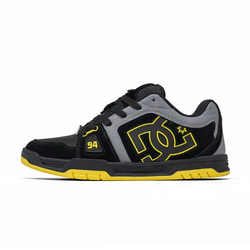 DCSHOES Synthetic leather STANE classic sports American thick sole increased casual bread shoes niche non-slip wear-resistant comfortable lightweight trendy retro student campus style couple shoes outdoor versatile skateboard high-top sneakers same style for men and women