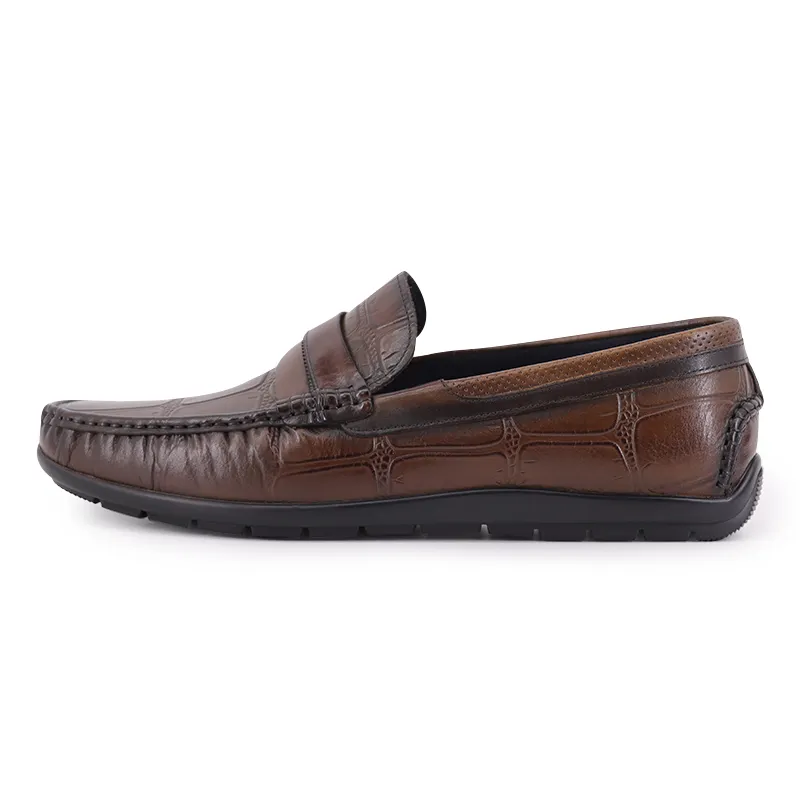 TRANOI Gommino Loafers Men's Brown