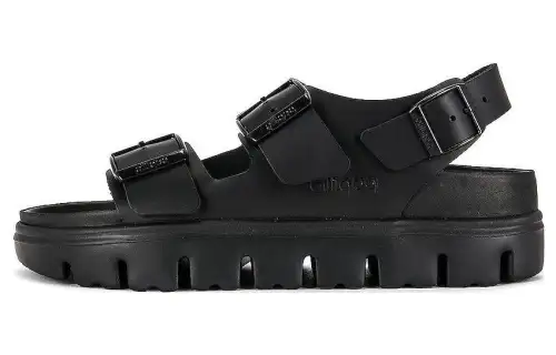 Birkenstock Wmns Milano Chunky Leather 'Black' Women's