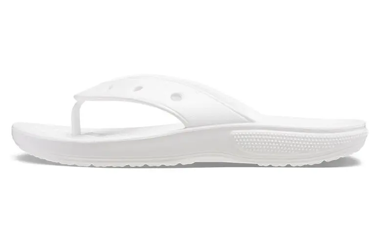 Crocs Rubber Sole Quick Dry Flip Flops Unisex White