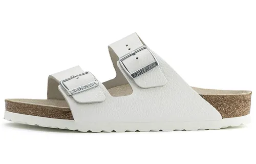Birkenstock Arizona Natural Leather Narrow Fit 'White'