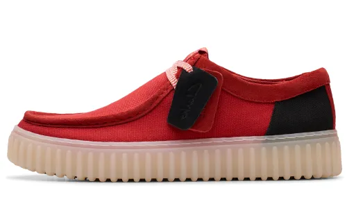 Clarks Casual Shoes Men's Low Top Red