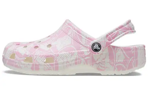 Crocs Classic Duke Print Clogs 'Pink Tweed'
