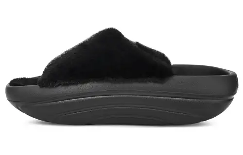 UGG FoamO UGGplush Slide Black Women's