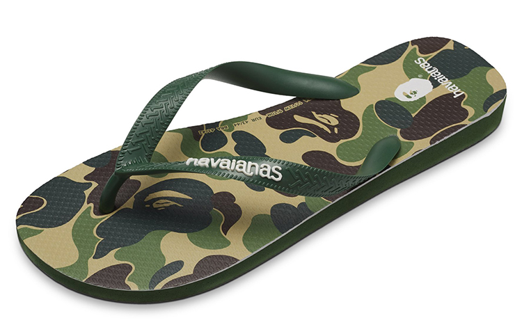 BAPE A Bathing Ape Havaianas Green Camo