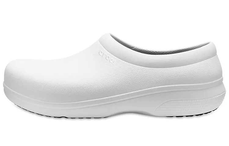 Crocs On The Clock Work Slip On 'White'