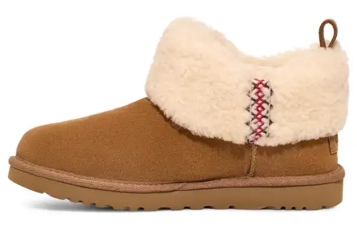 UGG Classic Ultra Mini Boot Heritage Braid Chestnut Women's