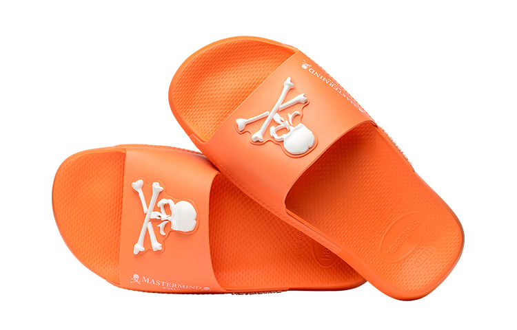 Havaianas x MASTERMIND WORLD Rubber Totem Slide Slippers Unisex Orange