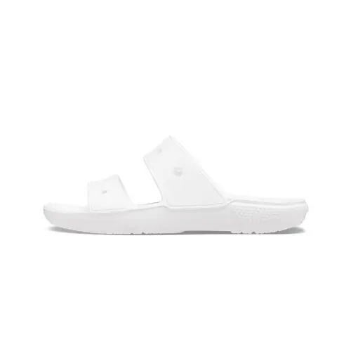 Crocs Classic Double Band Slide Sandals White