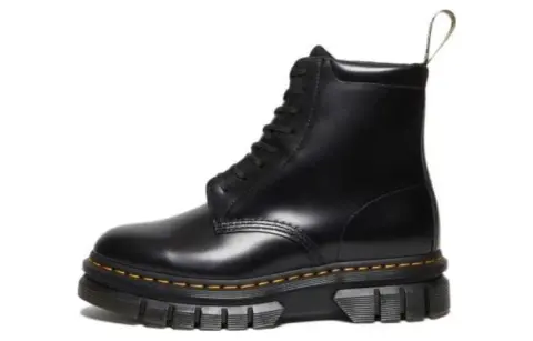 Dr.Martens Rikard Smooth Leather Platform Lace Up Boots 'Black'
