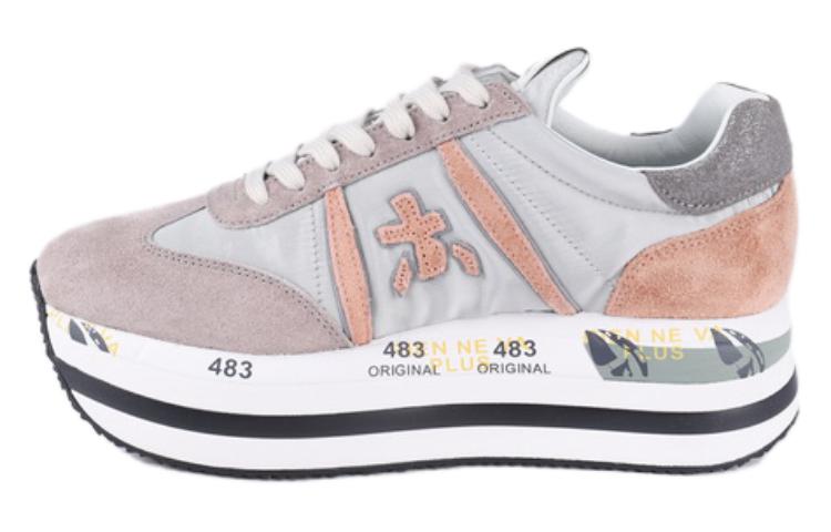 PREMIATA Split Suede Low top Casual Shoes Women's Pink