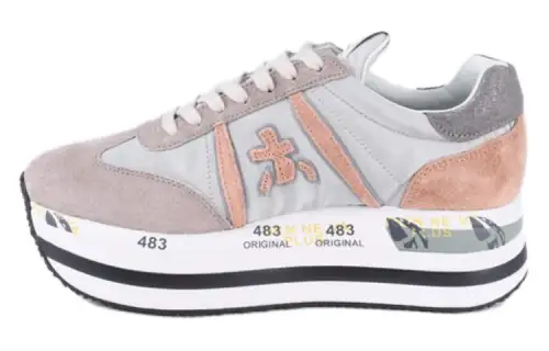 PREMIATA Split Suede Low top Casual Shoes Women's Pink