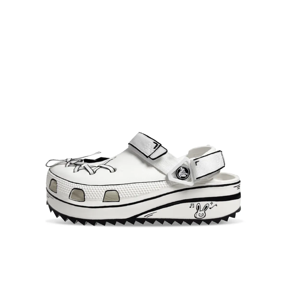Crocs Hiker Clog EVA Clogs Unisex White