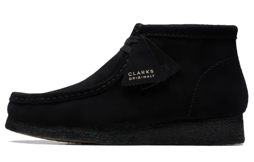 Clarks Wallabee Boots 'Black Suede'