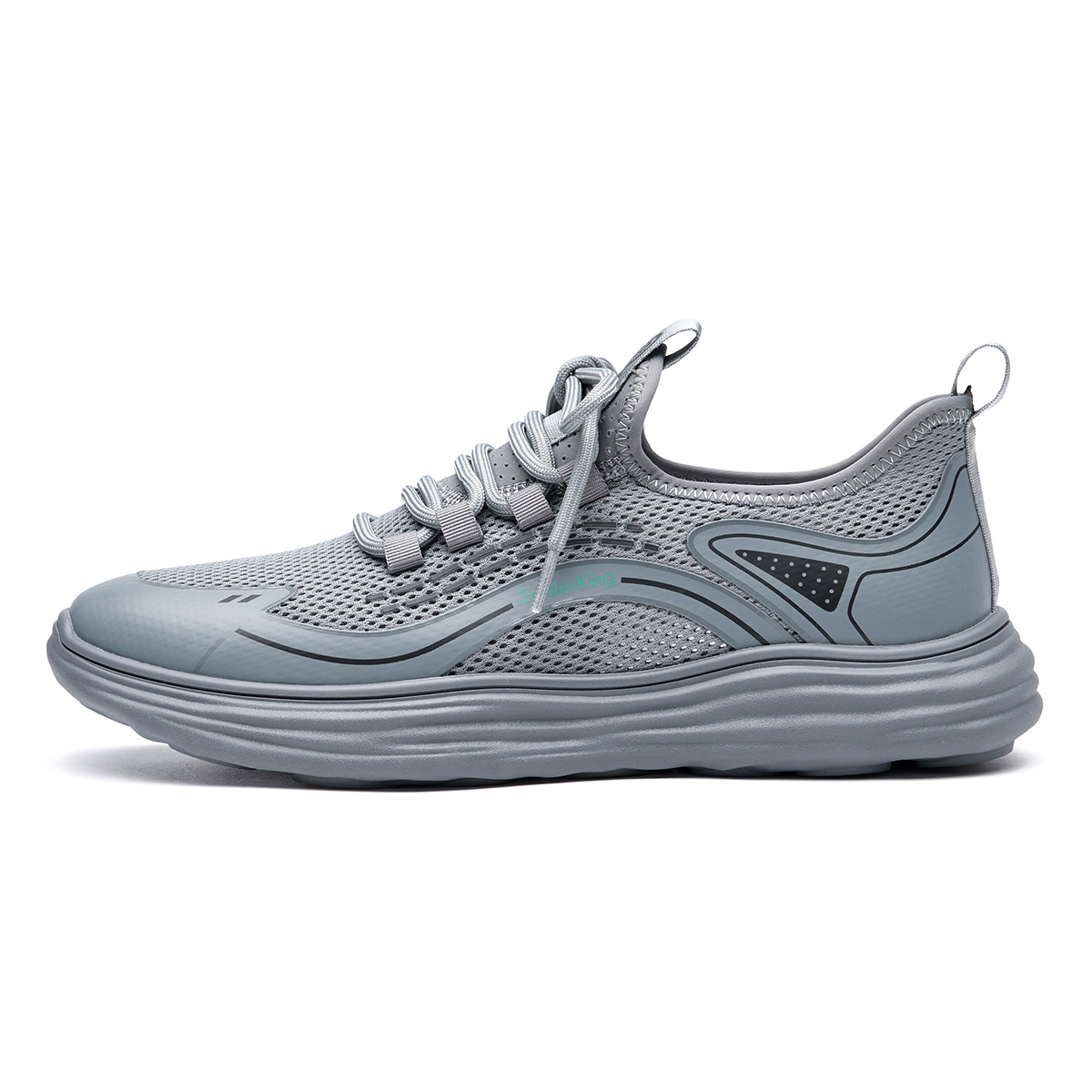 Spider King Fabric Cushioning, Wear Resistant Low top Running Shoes Men’s Gray