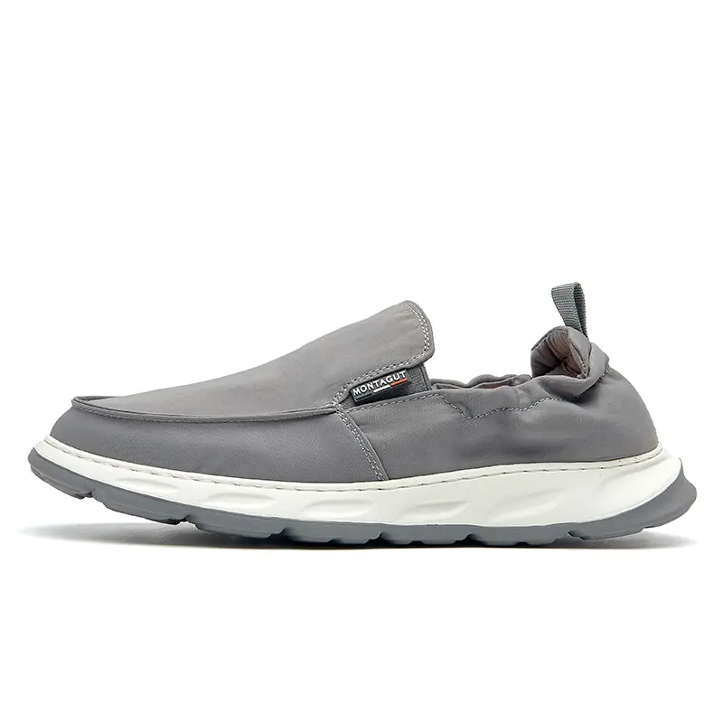 Montagut Casual Shoes Men's Low Top Gray/Brown/Black