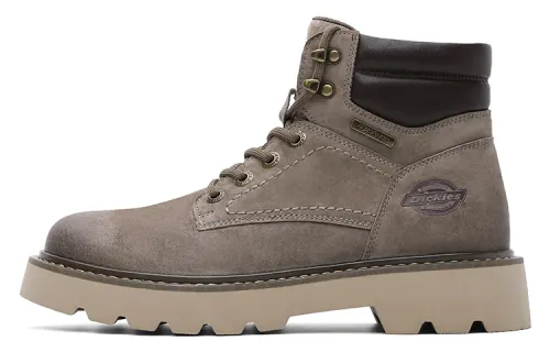Dickies Leather Crew Combat Boots Men's Taupe