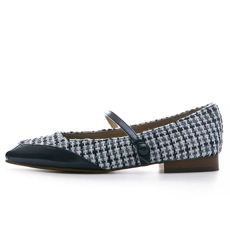Marie Claire Fabric Mary Jane Shoes Women's Paris Morning Night Black