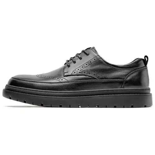 JANE HARLOW Cow Leather Casual Shoes Men's Black