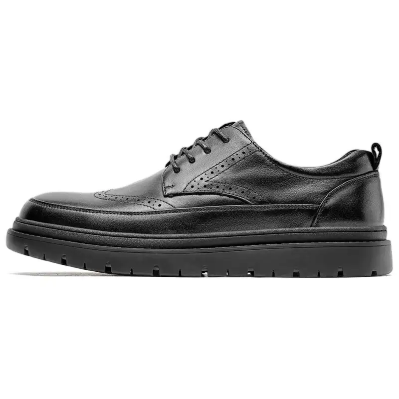 JANE HARLOW Cow Leather Casual Shoes Men's Black
