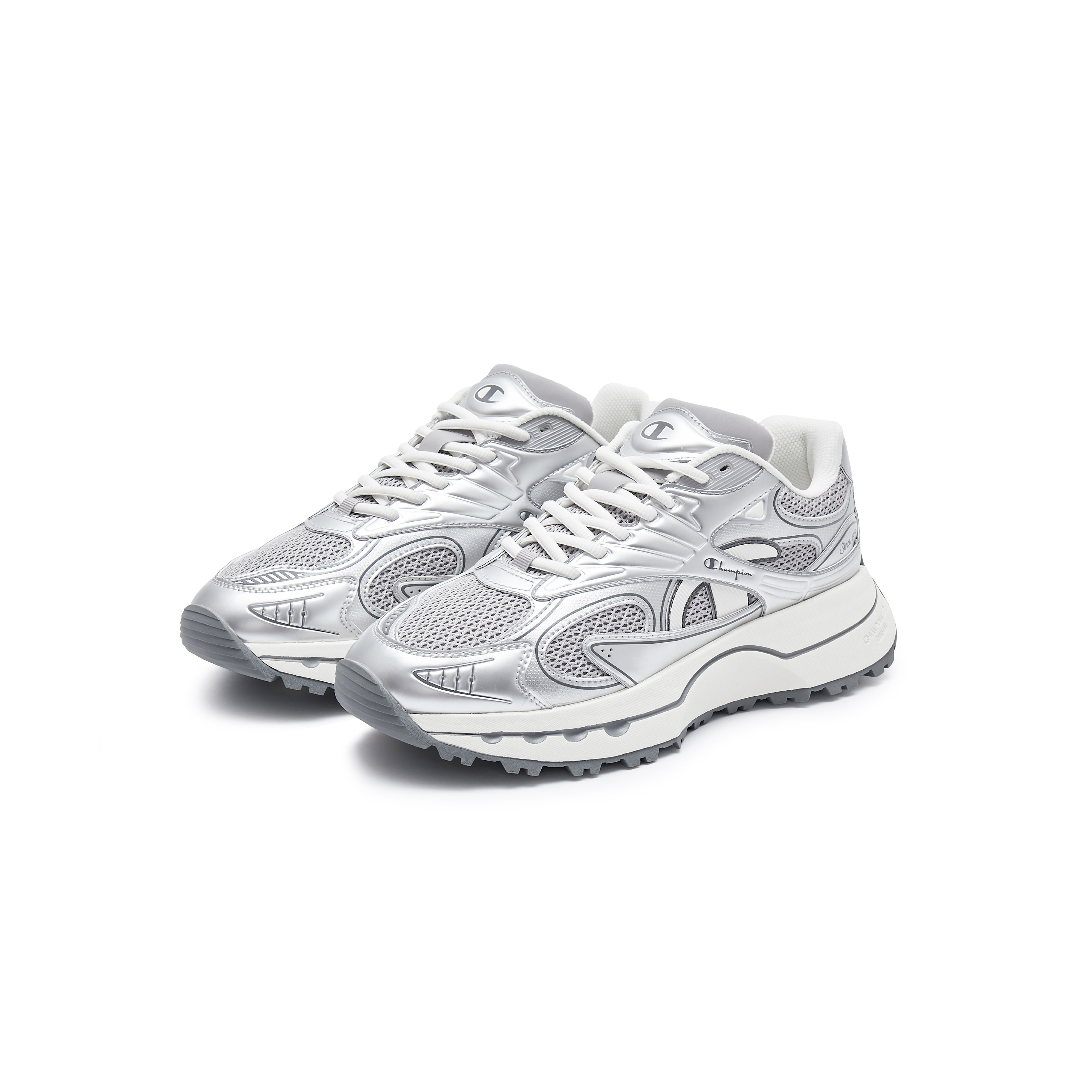 Champion Slip Resistant Low top Running Shoes Men’s Silver