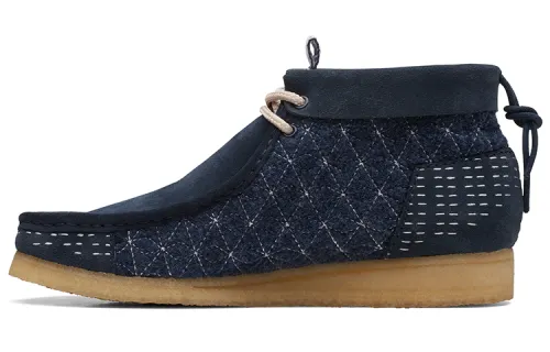 clarks Originals Wallabee Boot Navy Shashiko