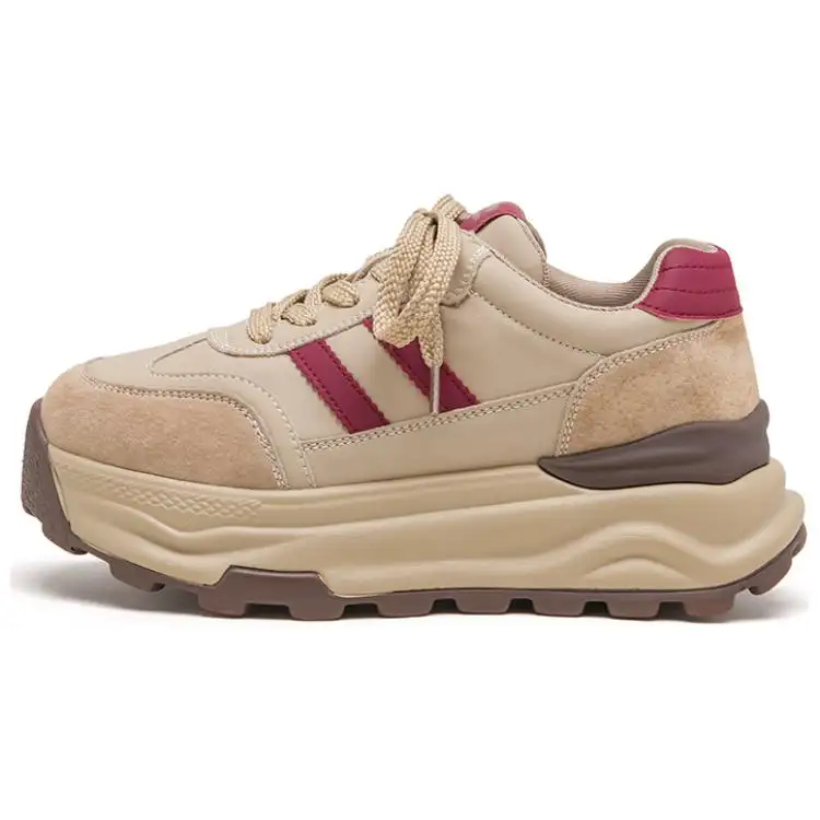 AGSDON Synthetic Leather Low top Chunky Sneakers 5.5cm Women's