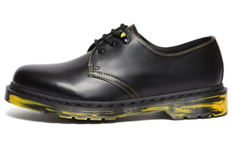 Dr. Martens Dr.Martens 1461 Marbled Sole Leather Oxford Shoes 'Black Yellow'