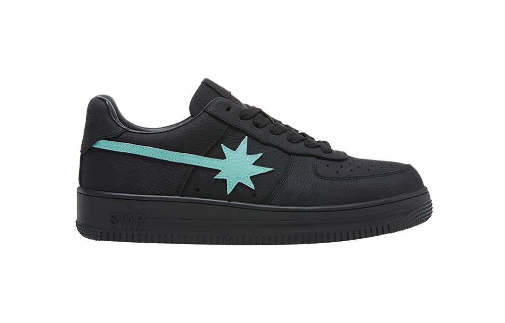 Starwalk Soldier Stars Shoes Abrasion Resistant Low top Skateboard Shoes Unisex Black