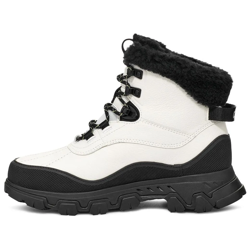 UGG Adirondack Cow Leather Short Outdoor Boots Women's White